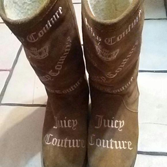 Juicy Couture Shoes - Juicy Couture tan suede fur-lined boots